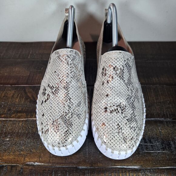 Ilse Jacobsen Hornbaek Tulip Womens Size 11 EU 41 Slip-On Loafer Shoes Snakeskin - Picture 2 of 11